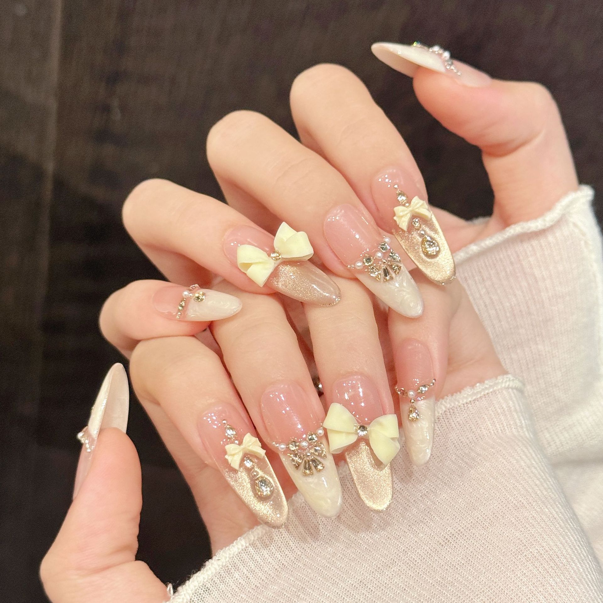 Nail Extension Tips - 10 قطعة الصحافة اليدوية على الأظافر