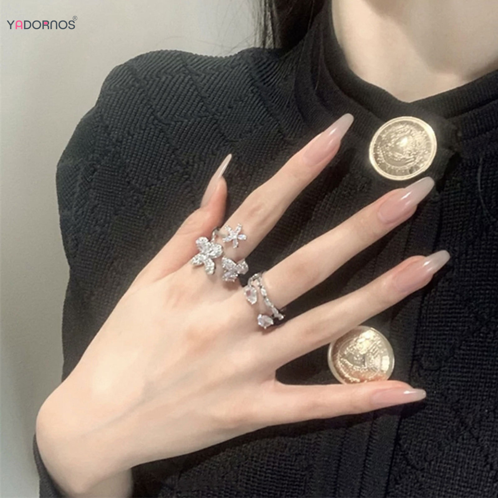عارية اللون طويل الباليه الأظا - مراجعة Nail Extension Tips وسعره