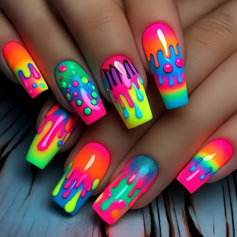 24 قطعة/المجموعة/مجموعة أظافر  - مراجعة Nail Extension Tips وسعره