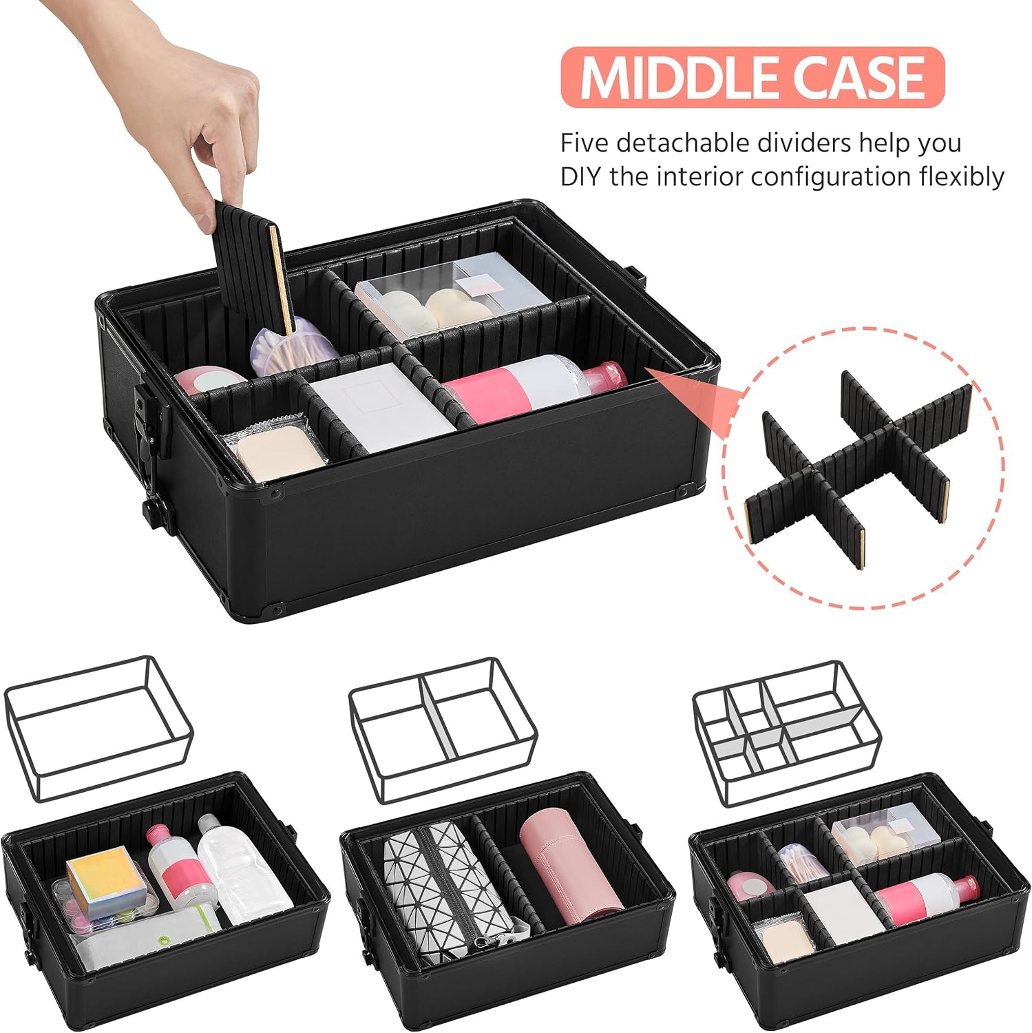 حقيبة مكياج متحركة، عربة تخزين - مراجعة Beauty Makeup Organizer وسعره