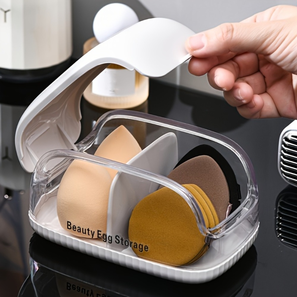 صندوق تخزين إسفنجات التجميل بق - مراجعة Beauty Makeup Organizer وسعره